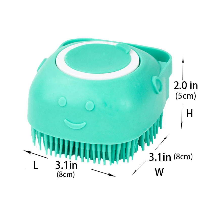 Silicone Pet Bath with Shampoo Dispenser