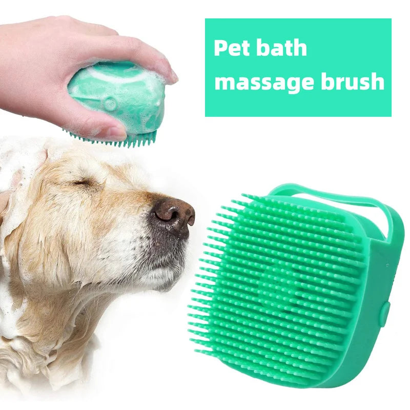 Silicone Pet Bath with Shampoo Dispenser
