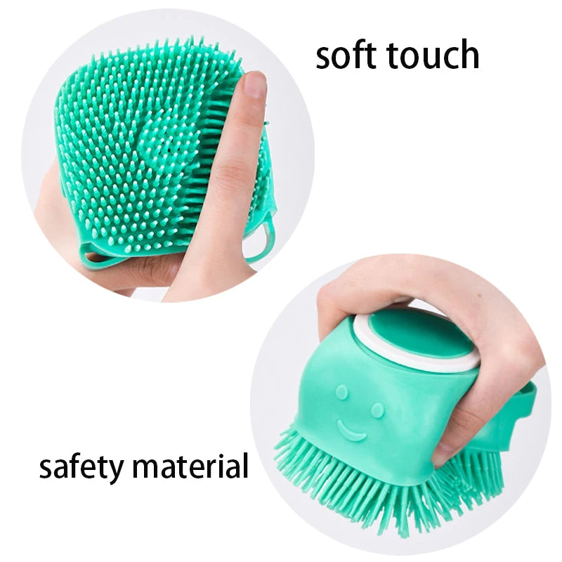 Silicone Pet Bath with Shampoo Dispenser