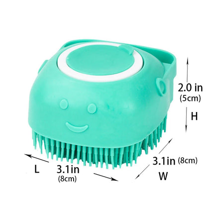 Silicone Pet Bath with Shampoo Dispenser
