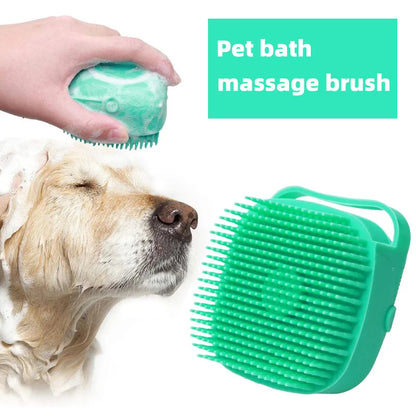 Silicone Pet Bath with Shampoo Dispenser